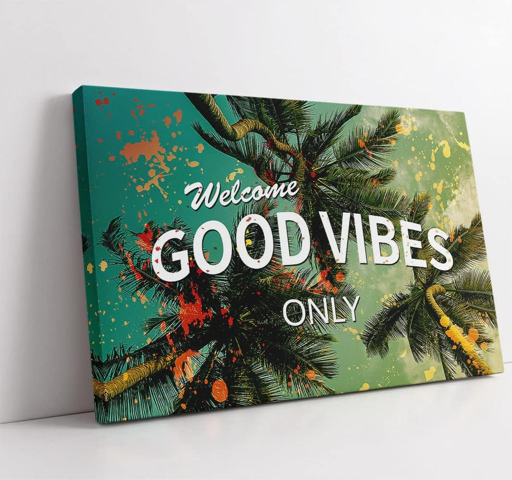 Good Vibes Motivational Wall Art Inspirational Wall Art Office Wall Decor Motivational Poster Positive Quotes Wall Decor Inspirational Posters for Office Classroom Decor (12''H X 18''W)