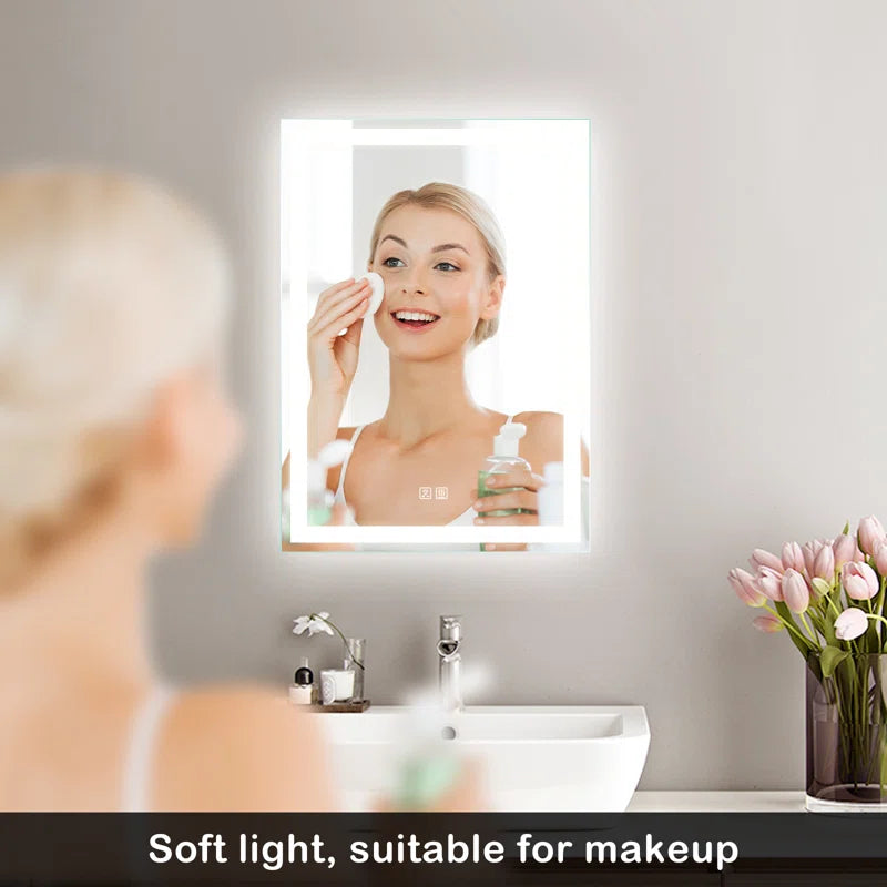 Naliyah Kedarnath Led Bathroom Mirror with Lights, Smart Dimmable Vanity Mirrors for Wall, Anti-Fog Backlit Lighted Makeup Mirror