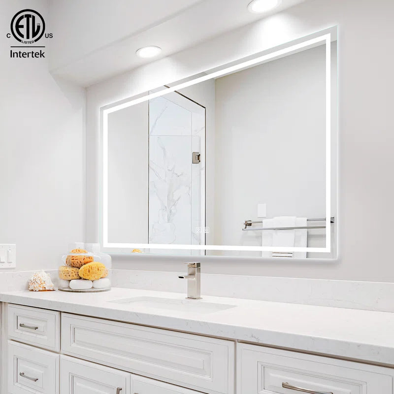 Naliyah Kedarnath Led Bathroom Mirror with Lights, Smart Dimmable Vanity Mirrors for Wall, Anti-Fog Backlit Lighted Makeup Mirror