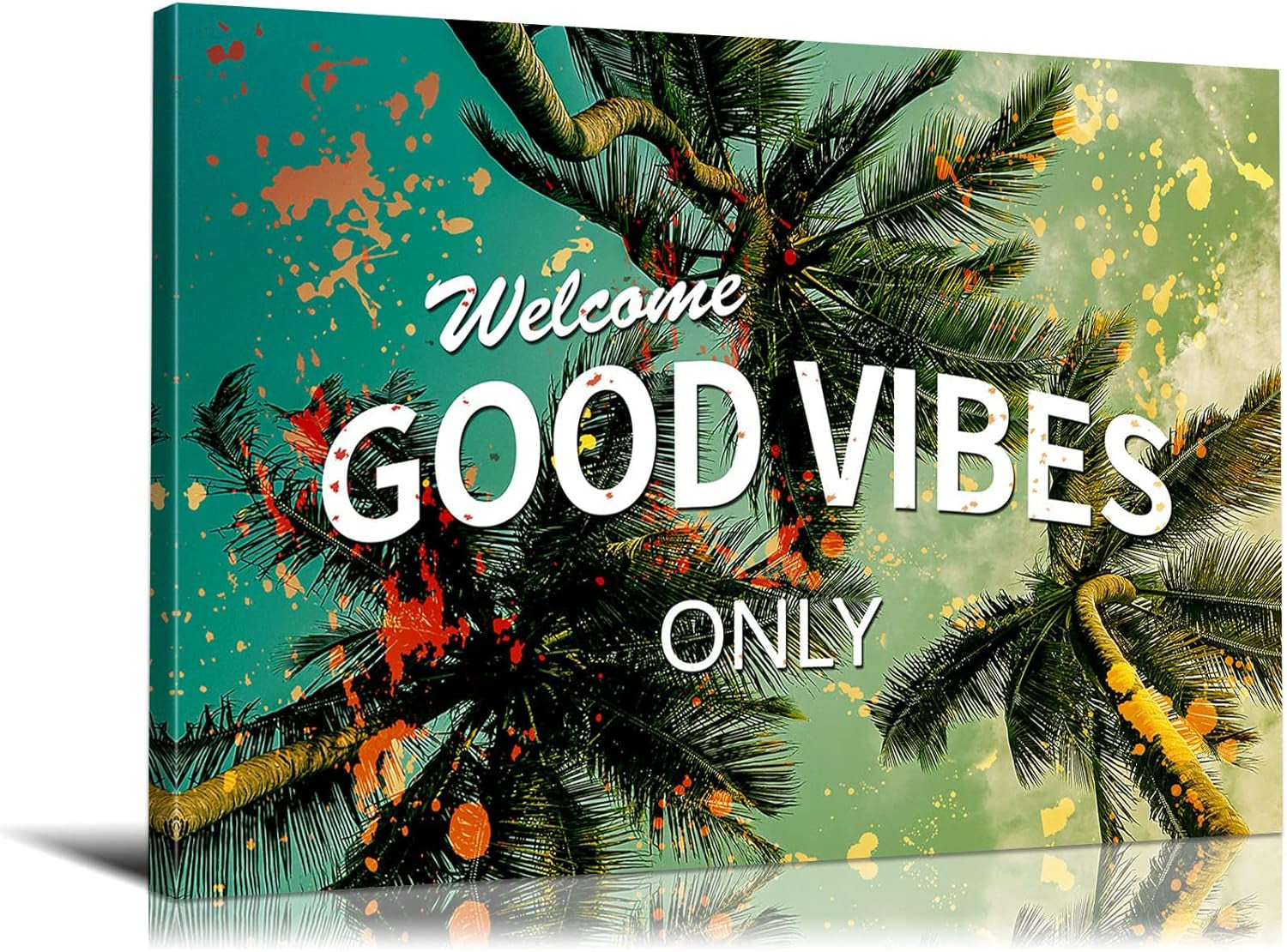 Good Vibes Motivational Wall Art Inspirational Wall Art Office Wall Decor Motivational Poster Positive Quotes Wall Decor Inspirational Posters for Office Classroom Decor (12''H X 18''W)